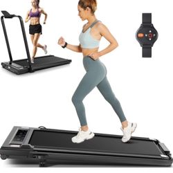 Brand new two and one running/walking Pad treadmill for $160
