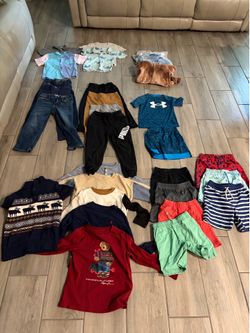 Boys Size 5/6 Clothing Bundle – 30+ Pieces | Polo, Under Armour, Puma & More