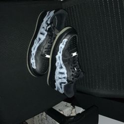 Black Halloween Skeleton X-ray Air forces Size 9.5 