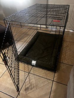 Large Black Wire Dog Crate