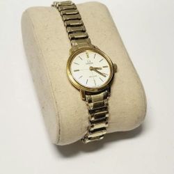 Vintage Omega De Ville 515.007 Women's Cal 620 17J Gold-Tone Mechanical Watch