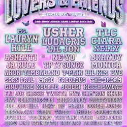 Lovers and friends tickets in vegas SUNDAY!