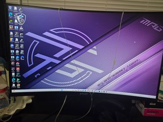 Gaming Monitor, Logitech keyboard, Logitech headset, Logitech Mouse