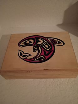 Native American Wooden Box