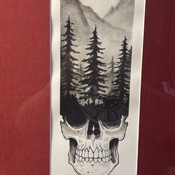 Schools in Forest hand drawn Madden framed