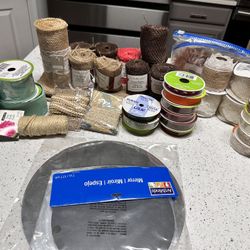 Crafting Ribbon and Burlap
