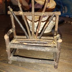 VINTAGE Small/Miniature Handmade Wooden Bench (In Great Condition!)