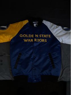 Golden state warriors  starter satin jacket