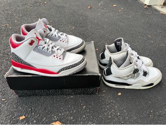 Air Jordan 3 Fire red size 8.5 Military Black size 8