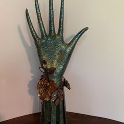 Cast Metal Hand/ Arm Decor/ Jewelry Holder