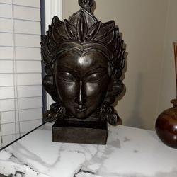  Bronze Buddha Style Decorative Statue Great Condition