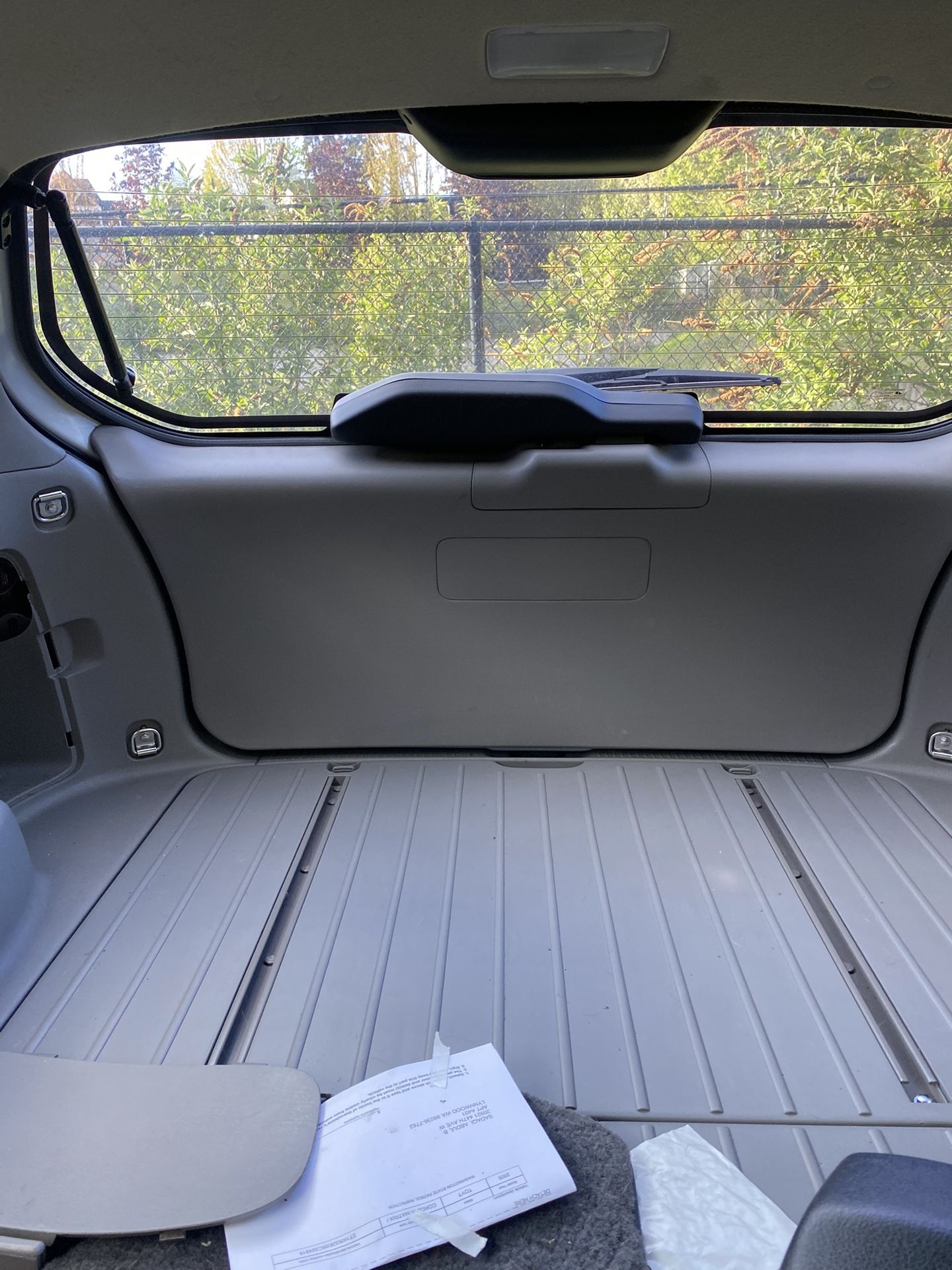 Spare Tire Compartment Cover-Trunk cover (Rear, Upper) Toyota Matrix OEM 2003-08