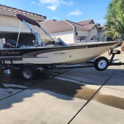 Boat Fisher 2001 .aluminum Deep V 