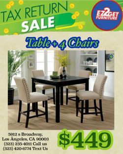 5pcs Dining Set, $50 dollar down ask me how?