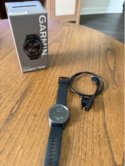 vívomove® Trend, Slate Stainless Steel Bezel with Black Case and Silicone
