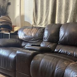 Electric Reclining Sectional With USB And Charging Ports . Separate Couch And Love Seat All Match 