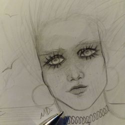 ORIGINAL ART /  HAND DRAWN ON PAPER UNFRAMED -SMALL ORLANDO AREA 