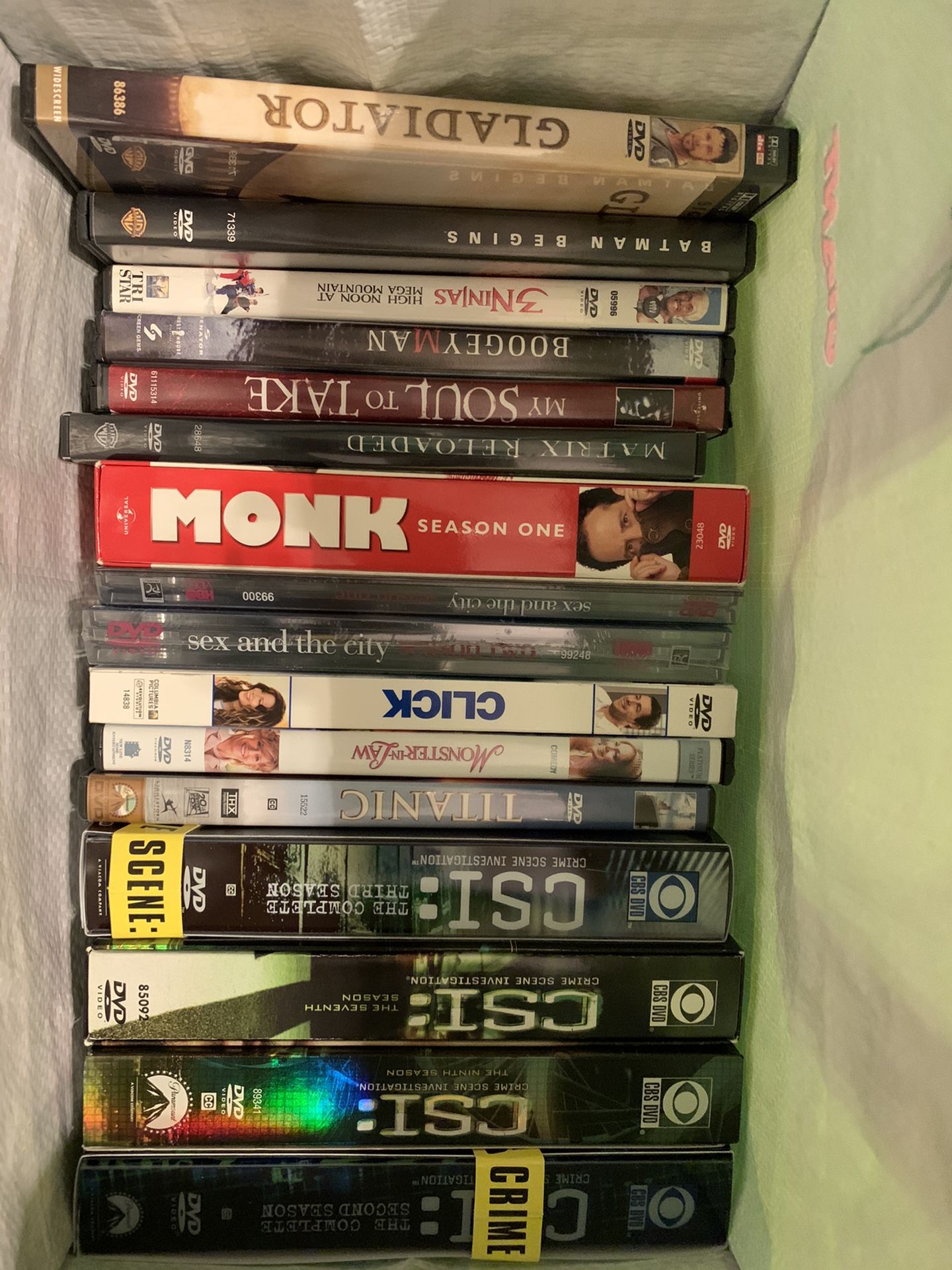 Over 30 DVDs - various titles