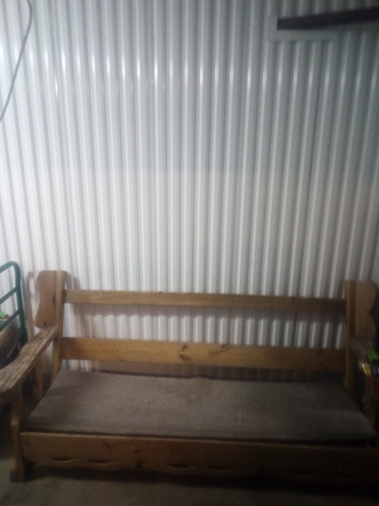 Wood bench seat