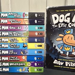 Dog Man Book Collection (10) Read Description!