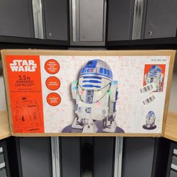 *NEW* Star Wars 3.5 ft. Animated LED R2D2 Decoration Animatronic Home Depot