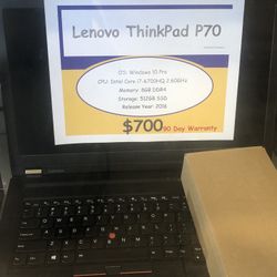 Lenovo Thinkpad P70
