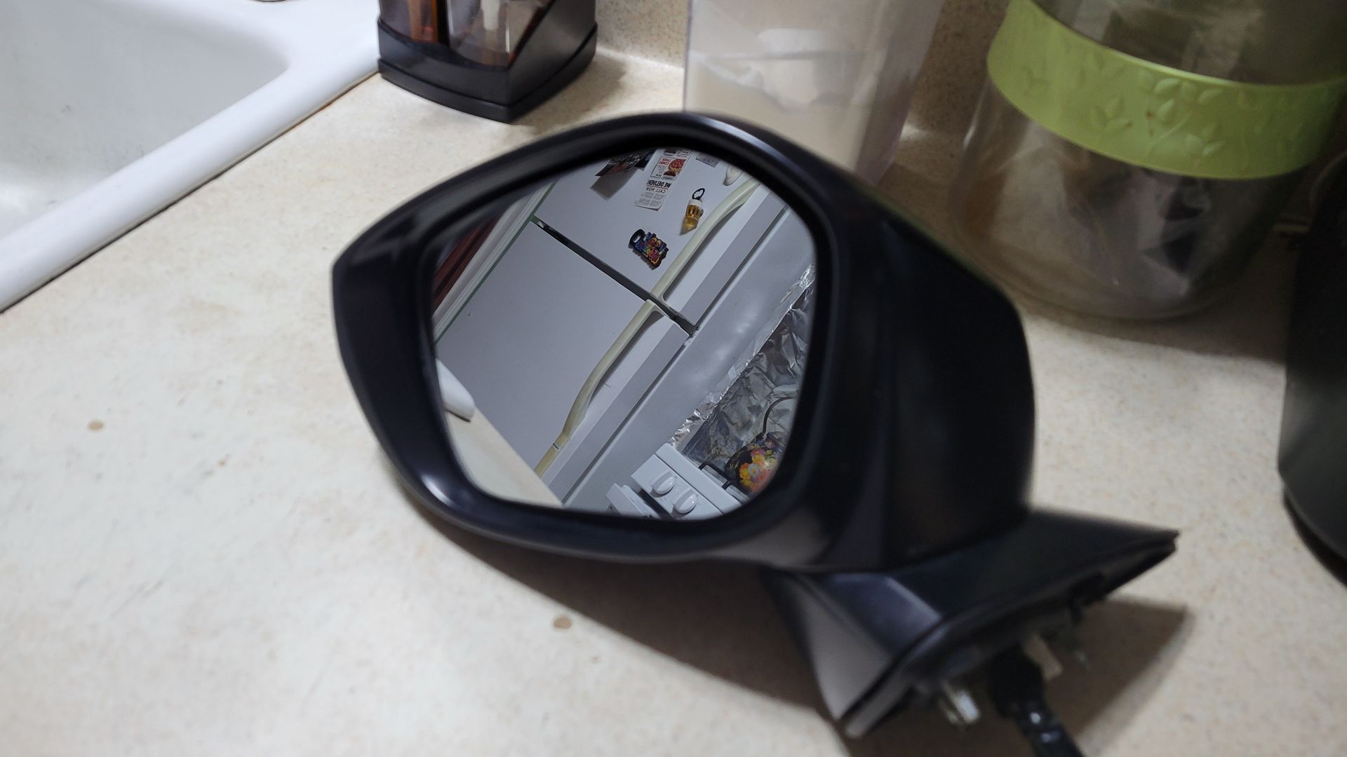 2023 HONDA CIVIC LEFT FRONT SIDE MIRROR GOOD CONDITION COLOR BLACK FIT 22 TO 25
