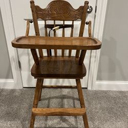 Oak High chair 