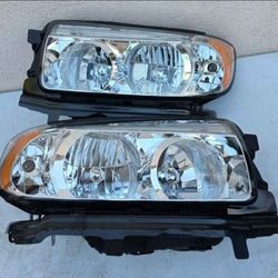 06-08 Subaru Forester Headlights Luces Focos Micas Faros Faroles Headlamps