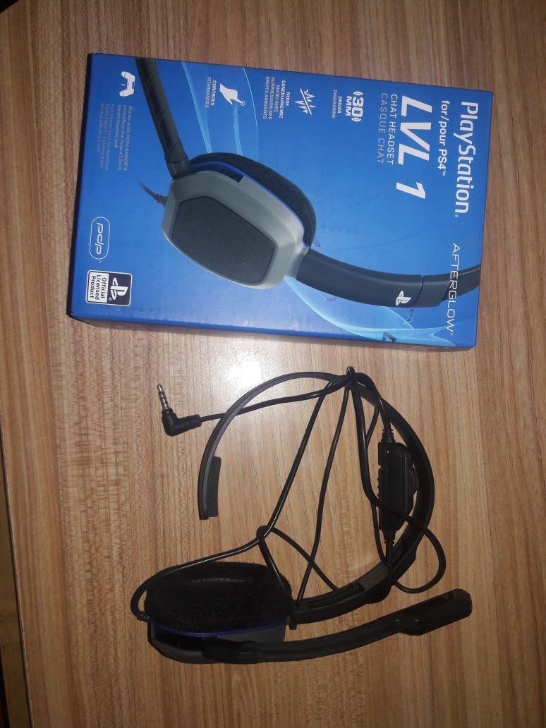 PS4 LVL1 chat headset.