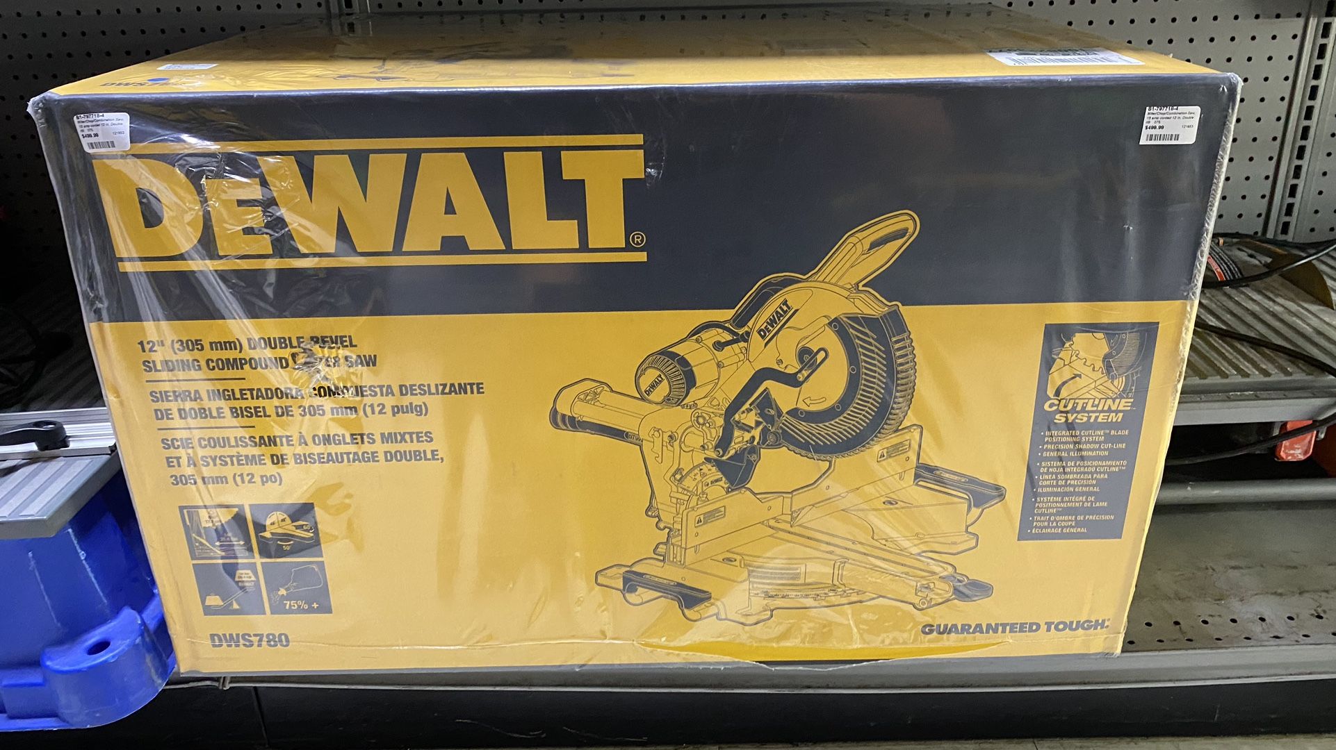 Brand New Dewalt 12” Double Bevel Sliding Compound Miter Saw 
