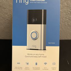 New Ring Video Doorbell (Satin Nickel)