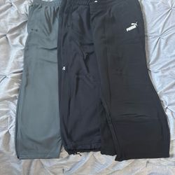 Lot of 3 Sets of Sweatpants 3Xl Under Armour And Puma Brand 