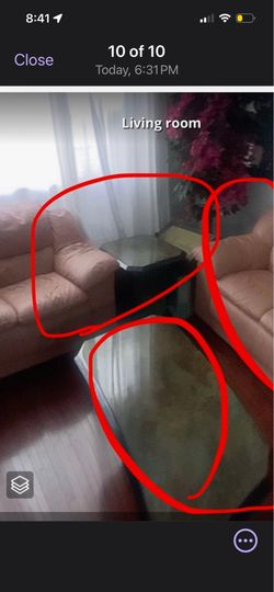 Sofa set, TV, queen bed not$0