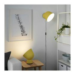 IKEA Yellow Ambience Limited Scandinavian Designer Lifestyle Hanging Floor Table LED Lamp Discontinued Model 