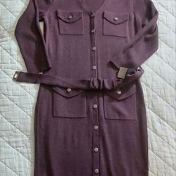New York & Company Purple Dress Size S