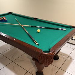 Pool Table With Accessories