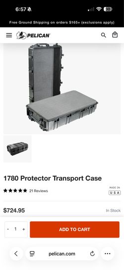 Pelican 1780 Black Case