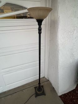 Torchiere Floor Lamp Dark Bronze Finish