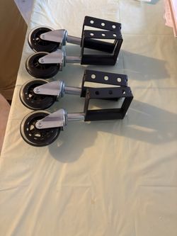 Ruedas De Goma Para Camas O Para Sillas De Escritorio  O Para Puerta 