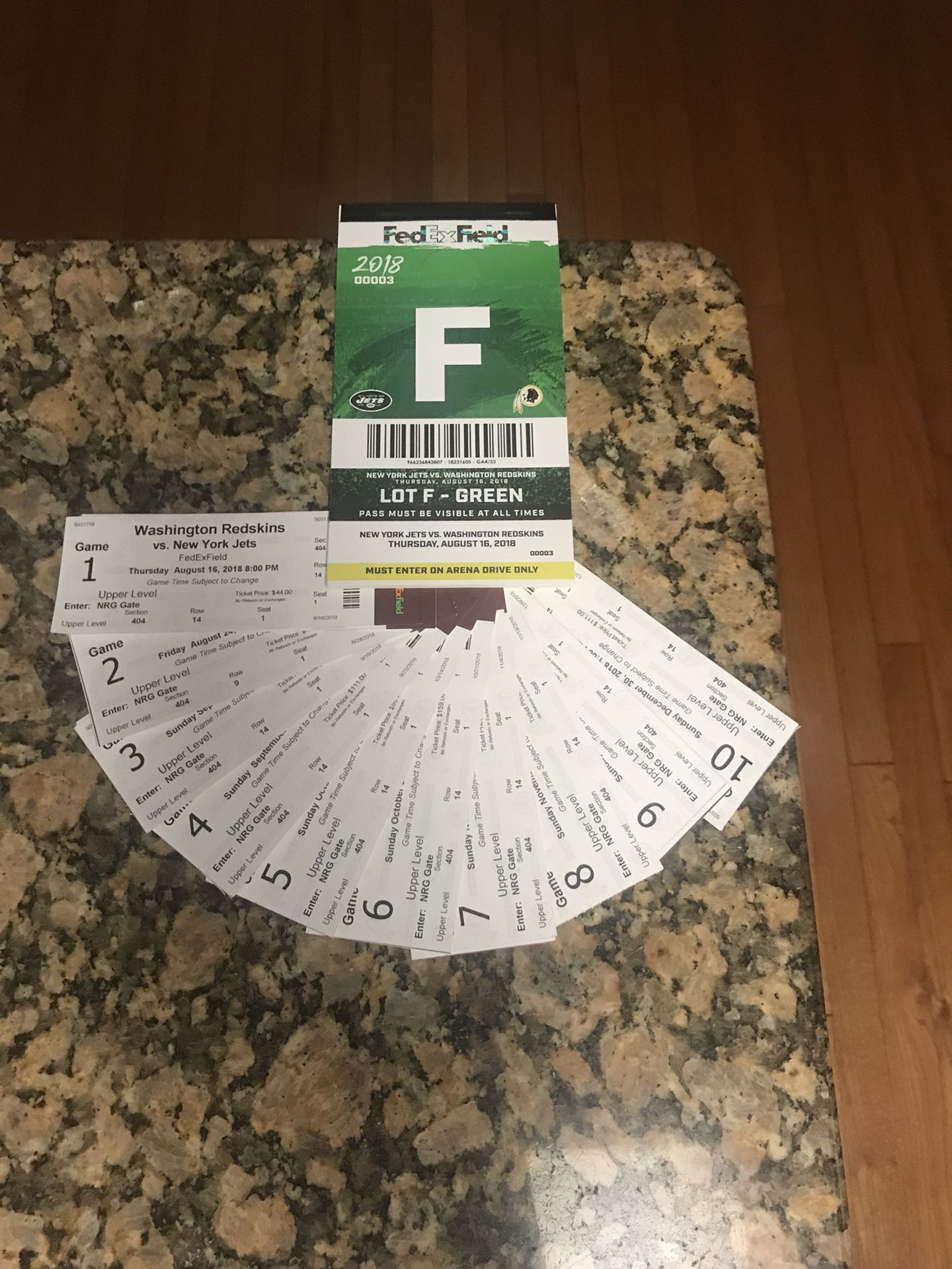 Redskins season tickets 2018