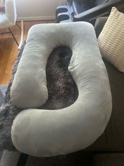 MomCozy Pregnancy Pillow in Grey Color