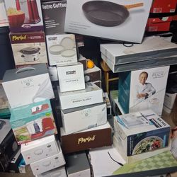 Kitchen Ware.   Plates Bowls.  Pans Pots  Ect.