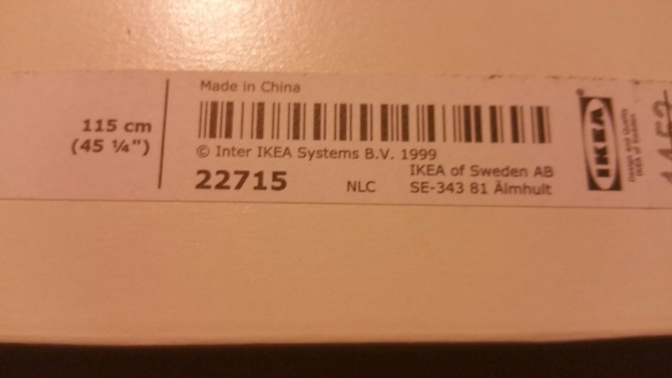 Ikea shelves / ikea ribba 501.525.95 picture ledge,white, 45 1/4