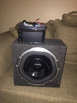 JVC car stereo & Sony subwoofer