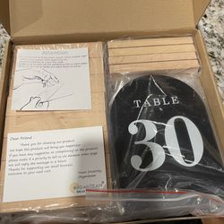 New 1-30 Black Table Numbers 