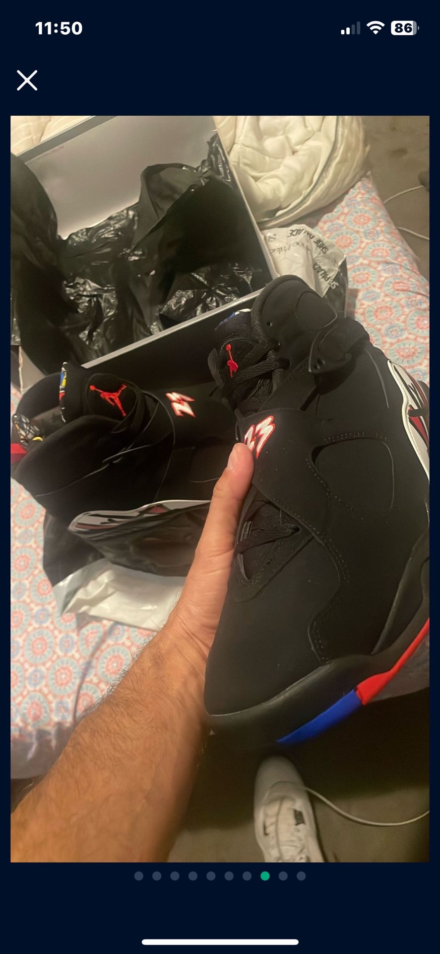 Air Jordan 8s Playoffs -size 12