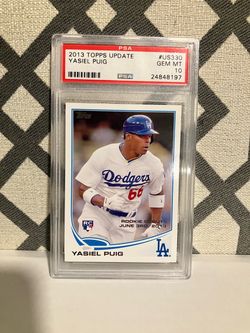 2013 TOPPS UPDATE YASIL PUIG PSA 10 ROOKIE CARD