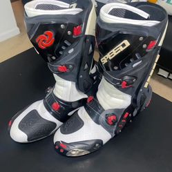 Speed Leather Motorcycle Motocross Off-Road Motorbike Boots 