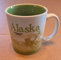ORIGINAL Starbucks Coffee Mug ALASKA Global Icon Collector Series 16oz *Chipped*